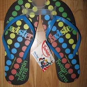 Twister Flip Flops Adult Size 5/6